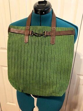 Colleregio Firenze Suede Short Handle Bag